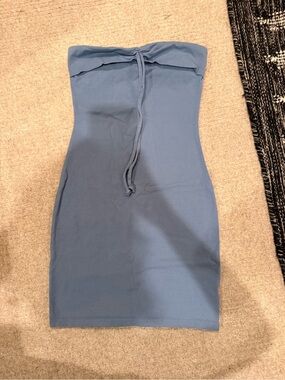 wild fable Strapless Bodycon Dress in Dusty Blue